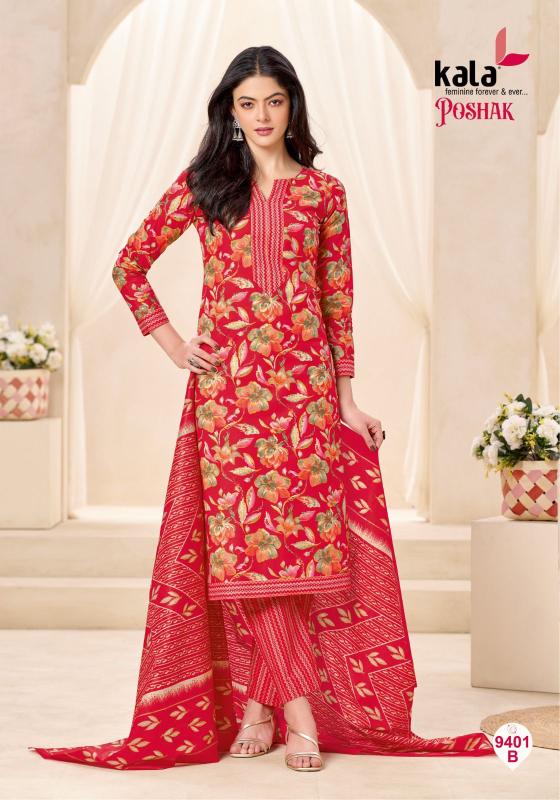 Kala poshak vol-3 cotton dress materials wholesale